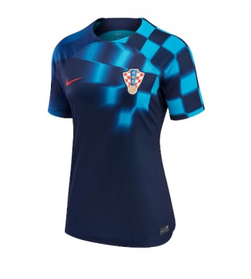 Maillot de foot Croatie Extérieur Femmes Monde 2022 Manches Courte